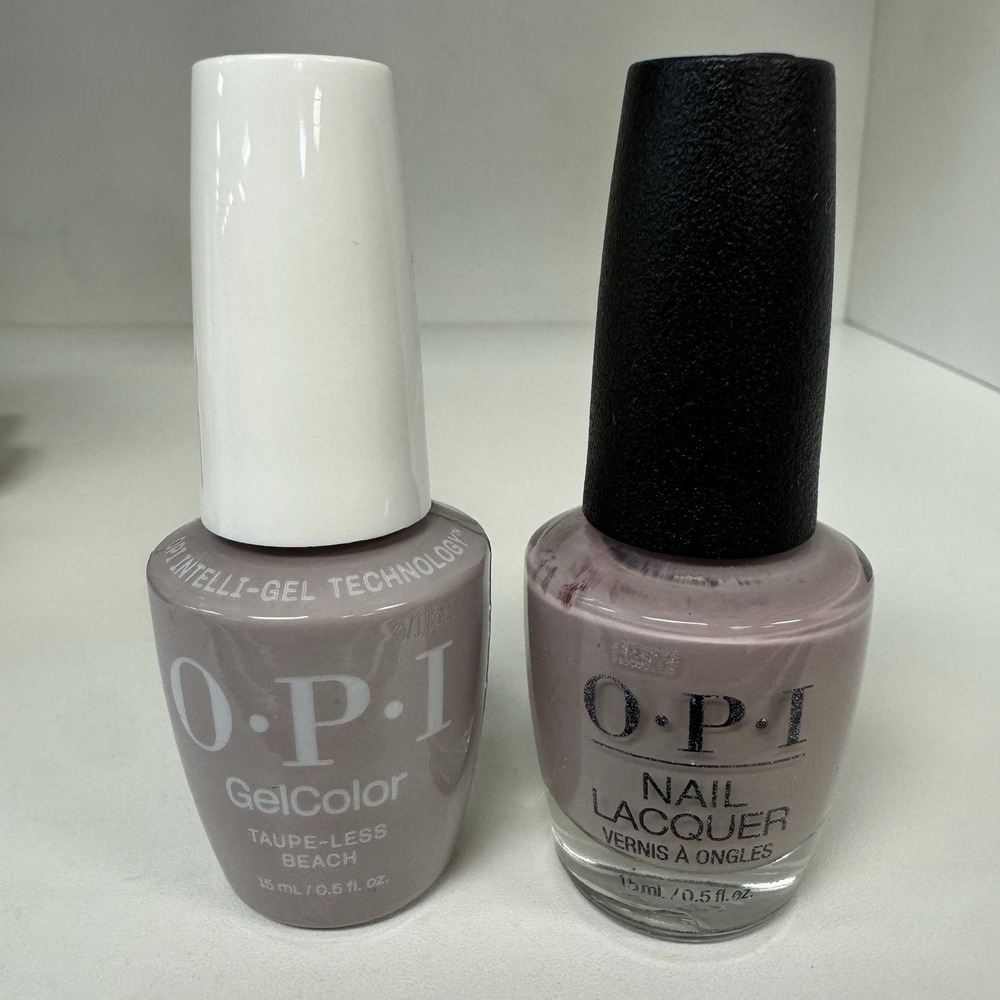 OPI  - Duo Matching Set - Taupless Beach A61 - Gel +‎ Polish
